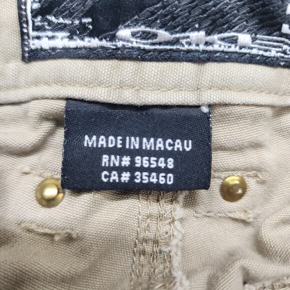 Vintage Y2K Oakley Shorts Mens 36 Tan Cargo Utility Outdoors Drawstring Khaki - Picture 9 of 16